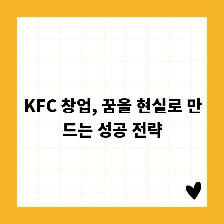 KFC 창업, 꿈을 현실로 만드는 성공 전략