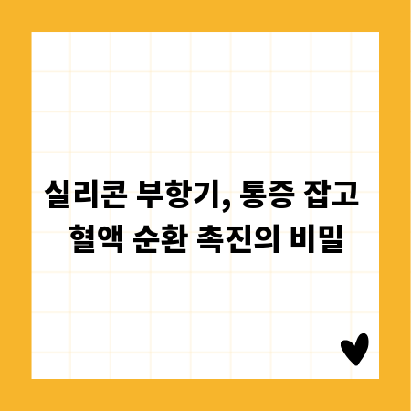 실리콘 부항기, 통증 잡고 혈액 순환 촉진의 비밀
