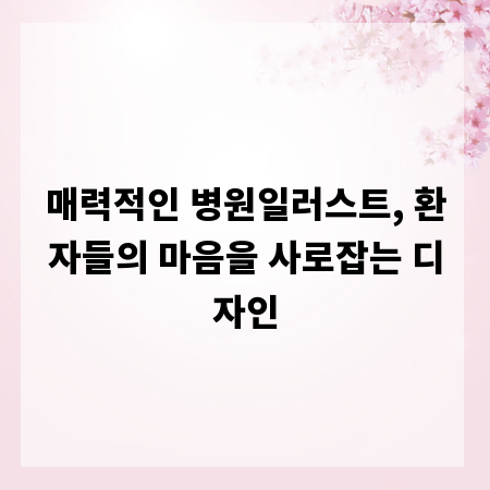 매력적인 병원일러스트, 환자들의 마음을 사로잡는 디자인