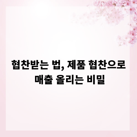 협찬받는 법, 제품 협찬으로 매출 올리는 비밀