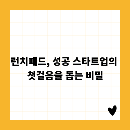 런치패드, 성공 스타트업의 첫걸음을 돕는 비밀