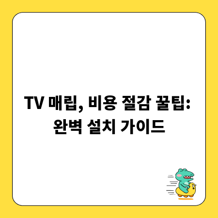 TV 매립, 비용 절감 꿀팁: 완벽 설치 가이드