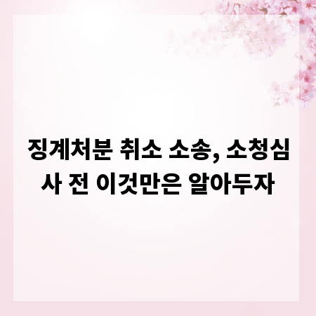 징계처분 취소 소송, 소청심사 전 이것만은 알아두자