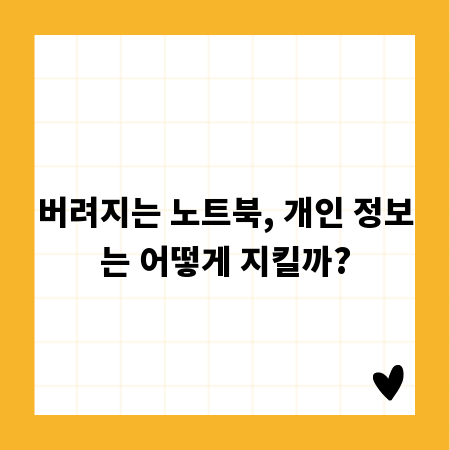 버려지는 노트북, 개인 정보는 어떻게 지킬까?