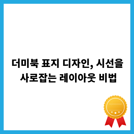 더미북 표지 디자인, 시선을 사로잡는 레이아웃 비법