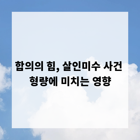 합의의 힘, 살인미수 사건 형량에 미치는 영향