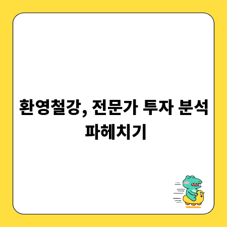환영철강, 전문가 투자 분석 파헤치기